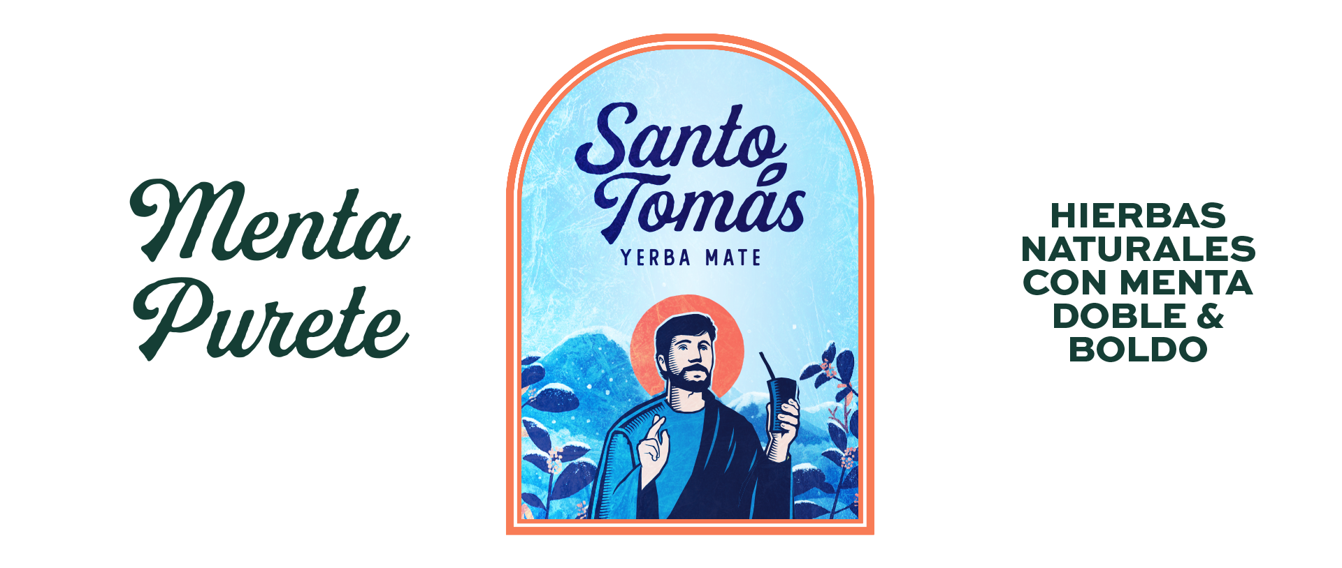 Santo Tomás Menta Purete, hierbas naturales con menta doble y boldo